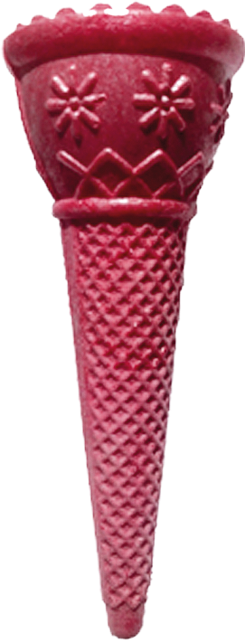 Cono Oblea (Fj65) 44X112 Mm  Rojo - 700 Uds.