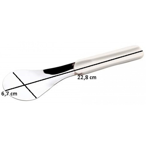 [68525] Espatula Mango Plastico Blanca